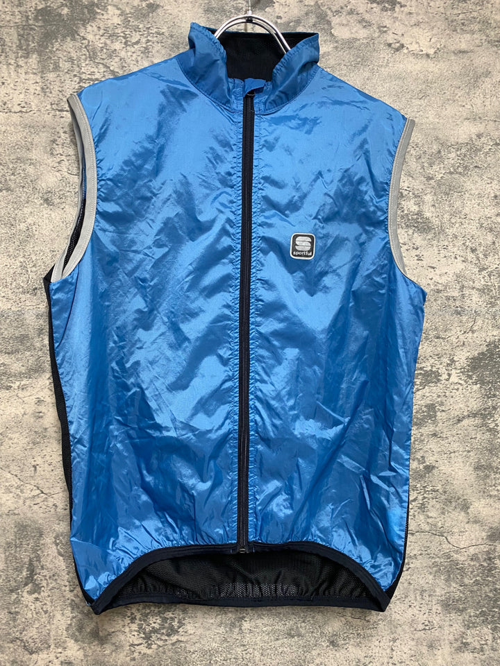 KE019 スポーツフル sportful サイクルベスト ジレ 青 L