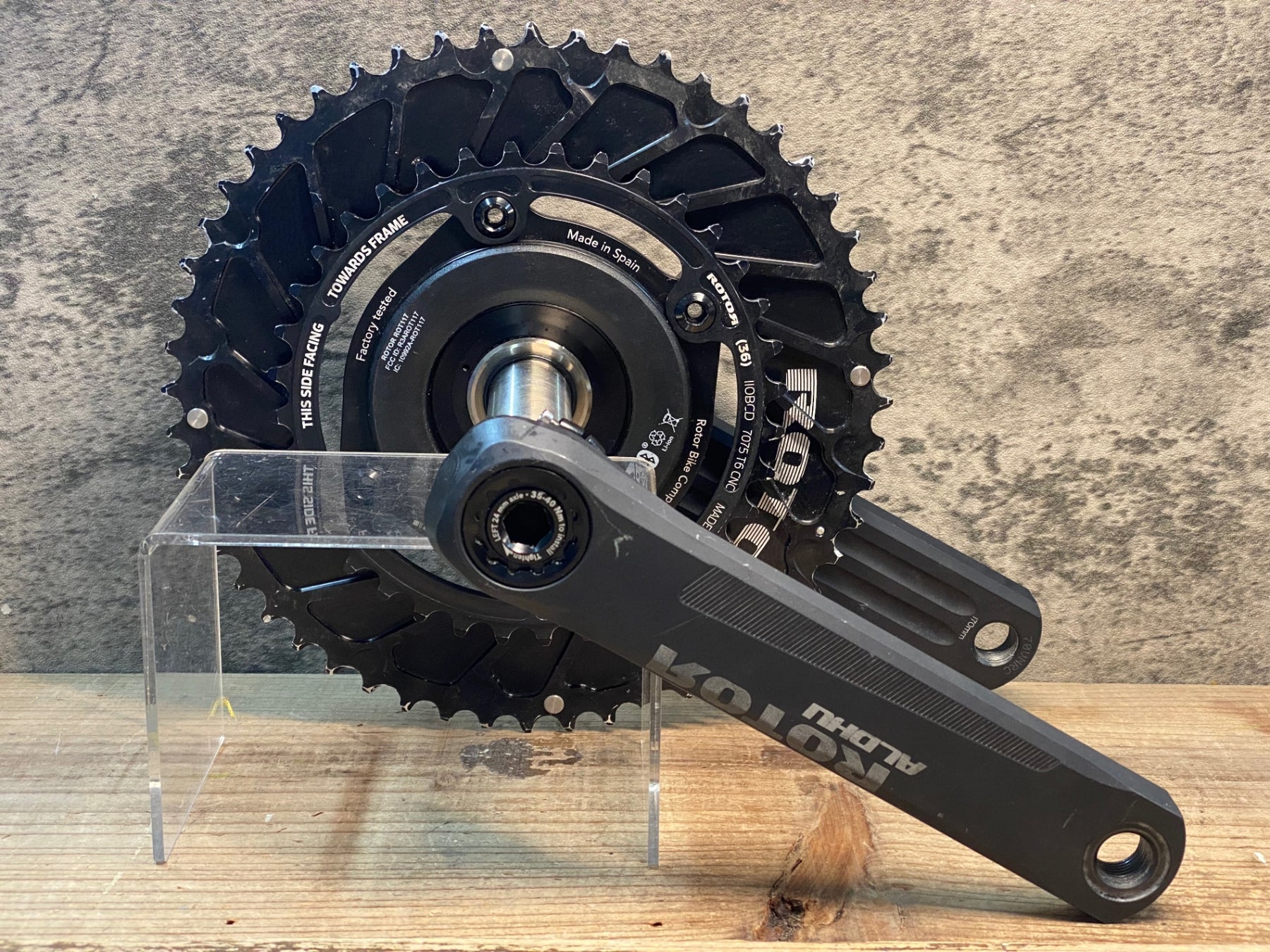 JD054 ローター ROTOR ALDHU INSPIDER パワーメーター クランクセット