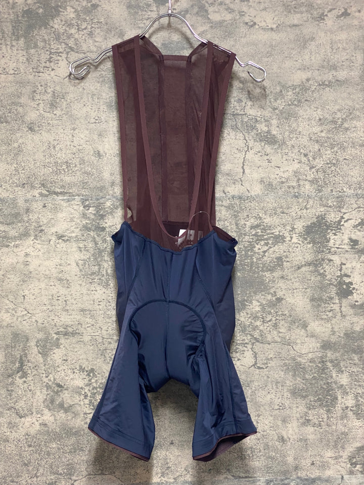 KE792 ラファ Rapha CLASSIC FLYWEIGHT BIB SHORTS SHORT ビブショーツ ネイビー M ※肩紐接着部剥がれのためジャンク