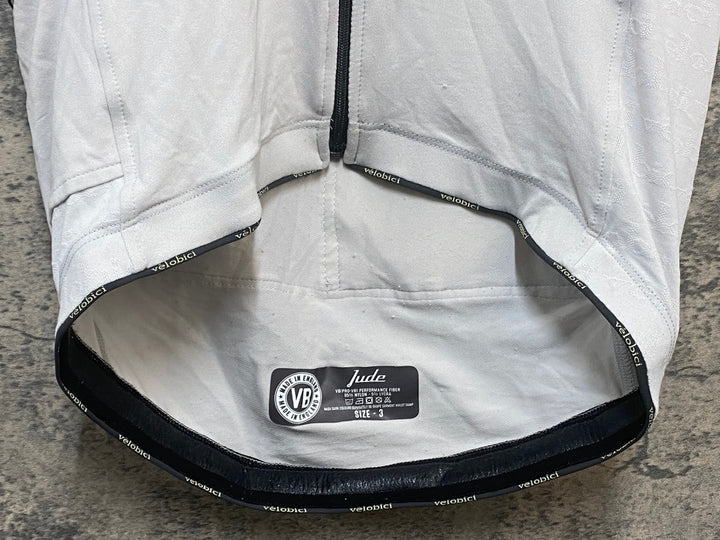 KR409 ヴェロビチ VELOBICI 半袖 サイクルジャージ 白 3