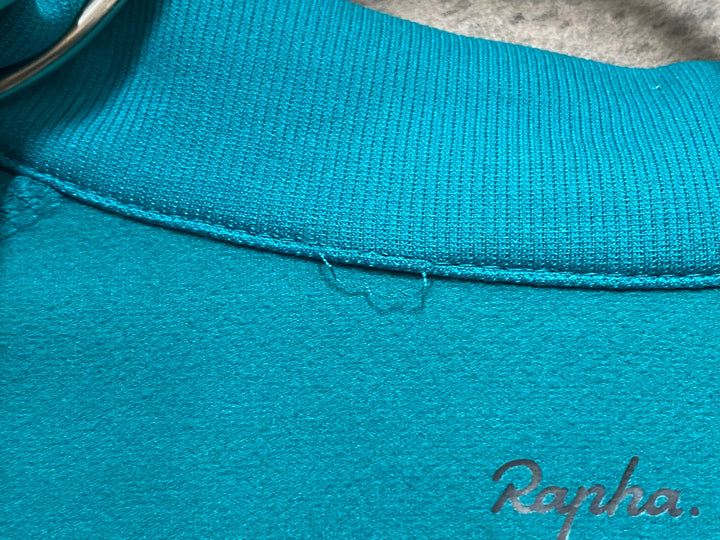 JO459 ラファ rapha ロングスリーブ 長袖 サイクルジャージ ターコイズグリーン M 裏起毛