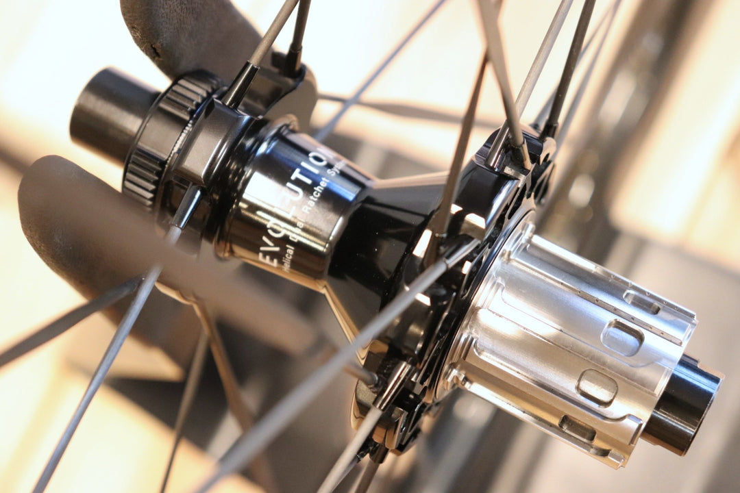 【訳あり】 エリートホイールズ ELITEWHEELS ドライブ ヘリックス DRIVE HELIX 46D CS カーボン チューブレスレディ ホイールセット シマノ11S/12S 【さいたま浦和店】