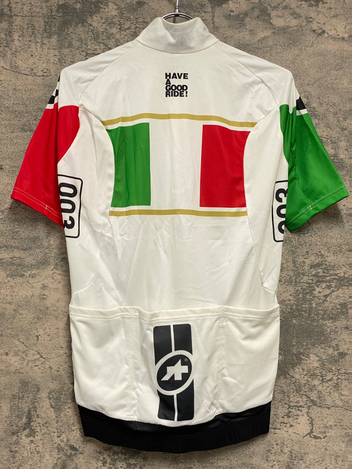 KA412 アソス assos SS NEOPRO 半袖 サイクルジャージ 白 赤 緑 M