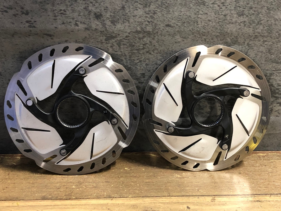 KI661 シマノ SHIMANO SM-RT800 ディスクブレーキローター 前後セット Φ160 厚さ1.63/1.68mm