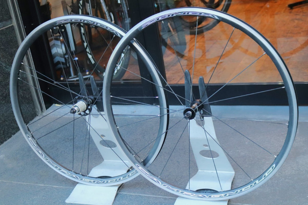 カンパニョーロ CAMPAGNOLO ゾンダ ZONDA アルミ クリンチャー ホイールセット シマノ12/11S 17C 【東京南麻布店】