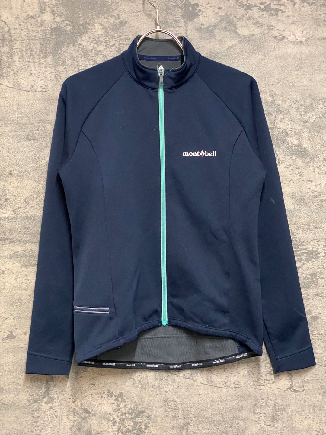 JO165 モンベル mont-bell 長袖 サイクルジャージ 濃紺 M レディース