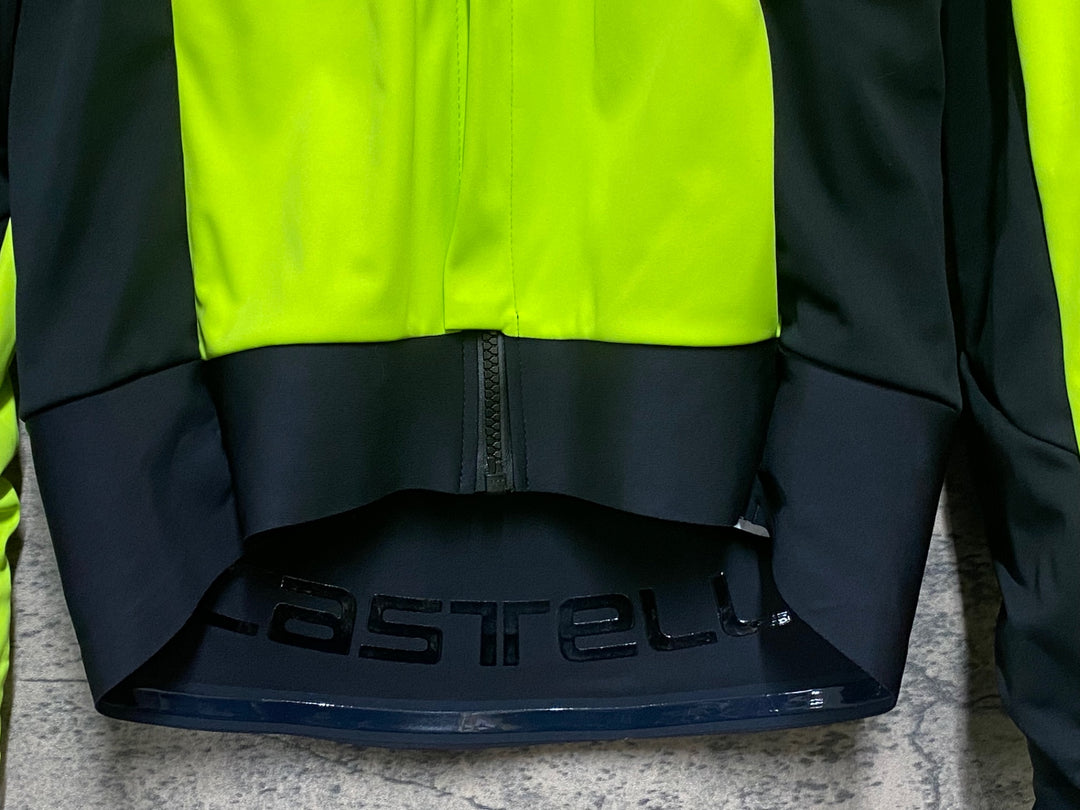 KG817 カステリ CASTELLI ロッソコルサ ROSSO CORSA 長袖 サイクルジャケット ネオンイエロー S