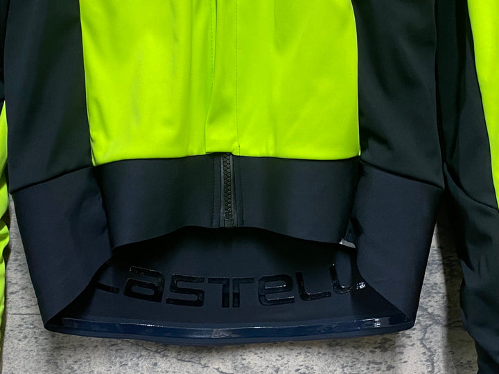 KG817 カステリ CASTELLI ロッソコルサ ROSSO CORSA 長袖 サイクルジャケット ネオンイエロー S