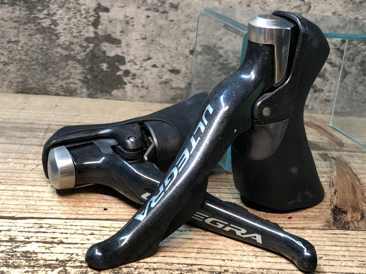 JR025 シマノ SHIMANO アルテグラ ULTEGRA ST-6800 STIレバー 2x11S ※バンド欠品