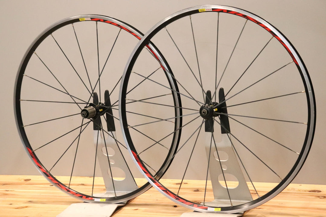マヴィック MAVIC アクシウム AKSIUM アルミ クリンチャー ホイールセット シマノ11S/12S ナローリム 15C 【仙台店】