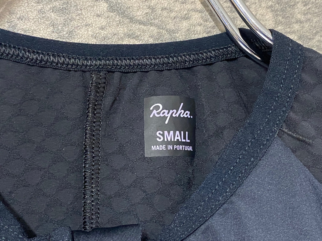 KJ684 ラファ Rapha MEN'S PRO TEAM AERO JERSEY - BLACKOUT 半袖 サイクルジャージ 黒 S