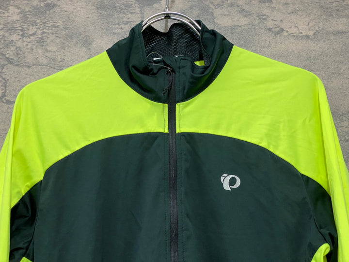 JI488 パールイズミ PEARL iZUMi 長袖 ウインドブレイカー 黒 黄 M
