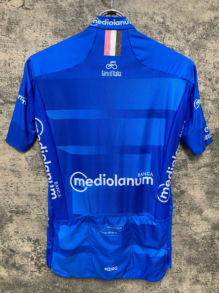 JV454 カステリ CASTELLI 半袖 サイクルジャージ 青 S Giro d'Italia