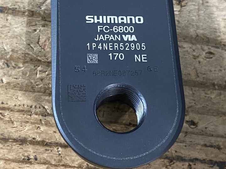 JJ405 パイオニア Pioneer SGY-PM910H 左右 パワーメーター SHIMANO ULTEGRA FC-6800 クランクセット 50/34T 170mm ※左右接続不良の為ジャンク