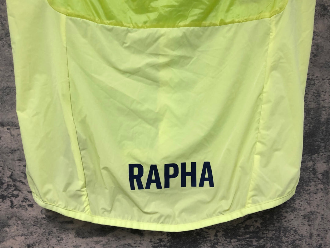 JF372 ラファ Rapha PRO TEAM INSULATED GILET サイクルベスト ジレ 黄緑 M