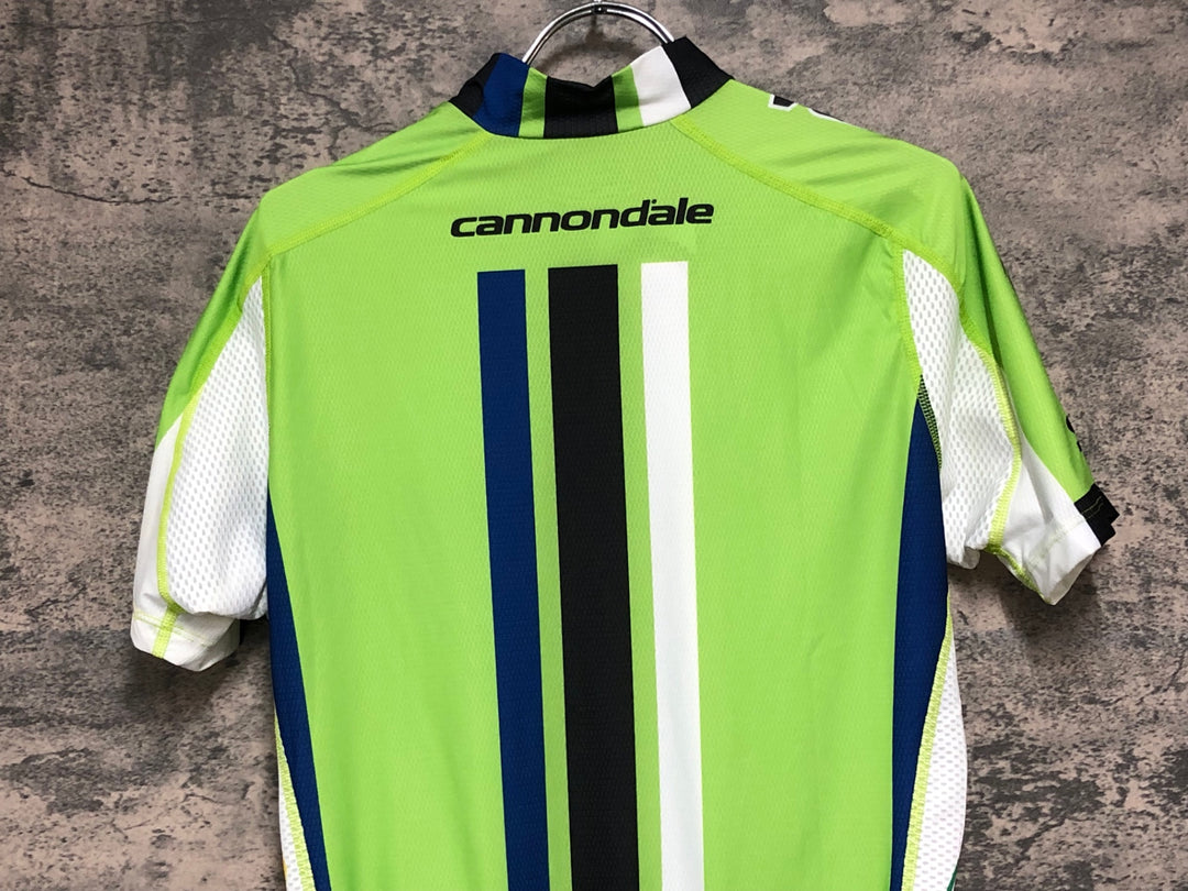 KE121 スゴイ sugoi 半袖 サイクルジャージ 黄緑 M CANNONDALE