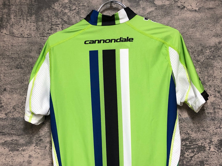 KE121 スゴイ sugoi 半袖 サイクルジャージ 黄緑 M CANNONDALE