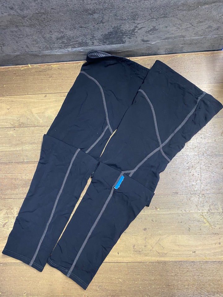 KC180 シマノ SHIMANO レッグウォーマー 黒 M 裏起毛