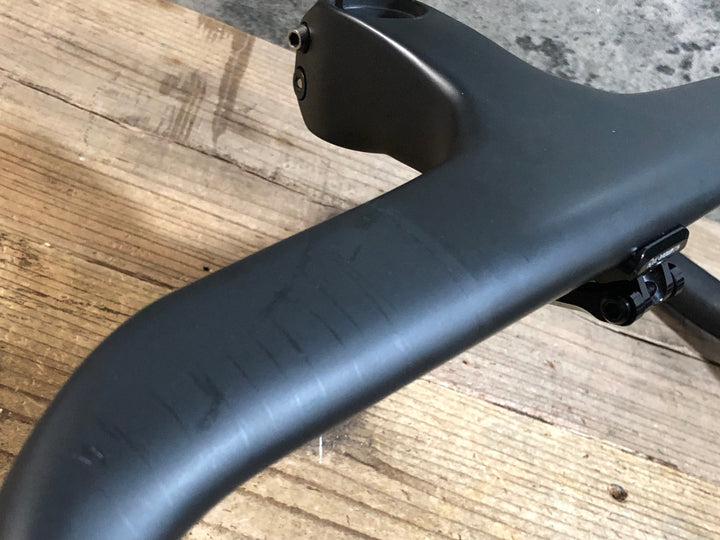 KJ884 ボントレガー BONTRAGER アイオロス AEOLUS RSL VR-C 一体型 カーボン ドロップハンドル 400mmエンドC-C ステム80mm OS リコール対応済み