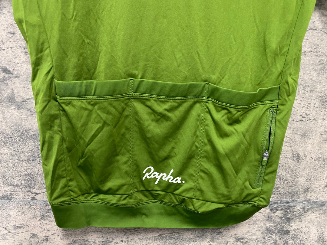 KH004 ラファ Rapha CORE JERSEY 半袖 サイクルジャージ 緑 M