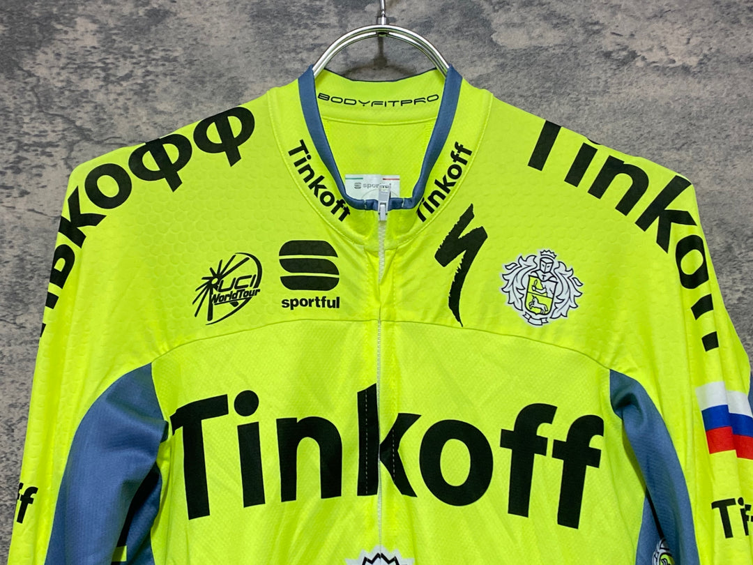 KJ858 スポーツフル sportful 長袖 サイクルジャージ 黄 M TINKOFF
