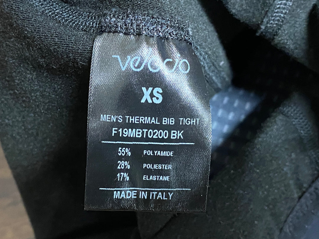 JJ807 ヴェロシオ velocio ビブタイツ 黒 XS 裏起毛