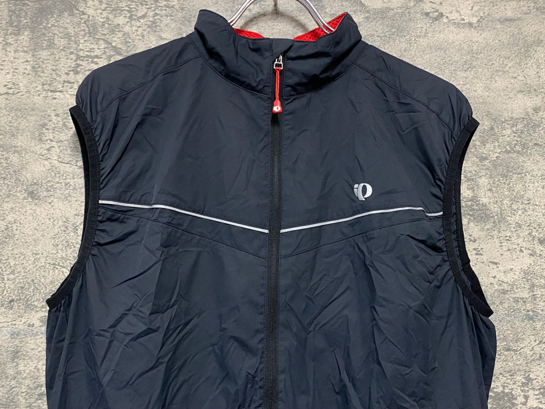 KK062 パールイズミ PEARL iZUMi サイクルベスト ジレ 黒 サイズ不明 ※タグ劣化