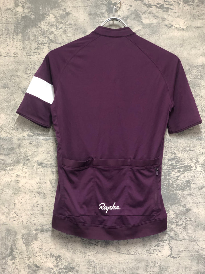 KM991 ラファ Rapha WOMEN'S CORE JERSEY 半袖 サイクルジャージ 紫 XS レディース
