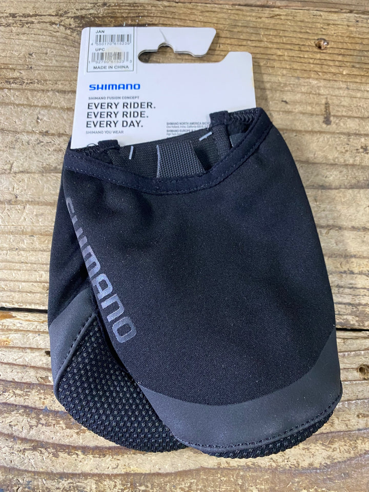 JV390 シマノ SHIMANO トゥーカバー 黒 M 裏起毛