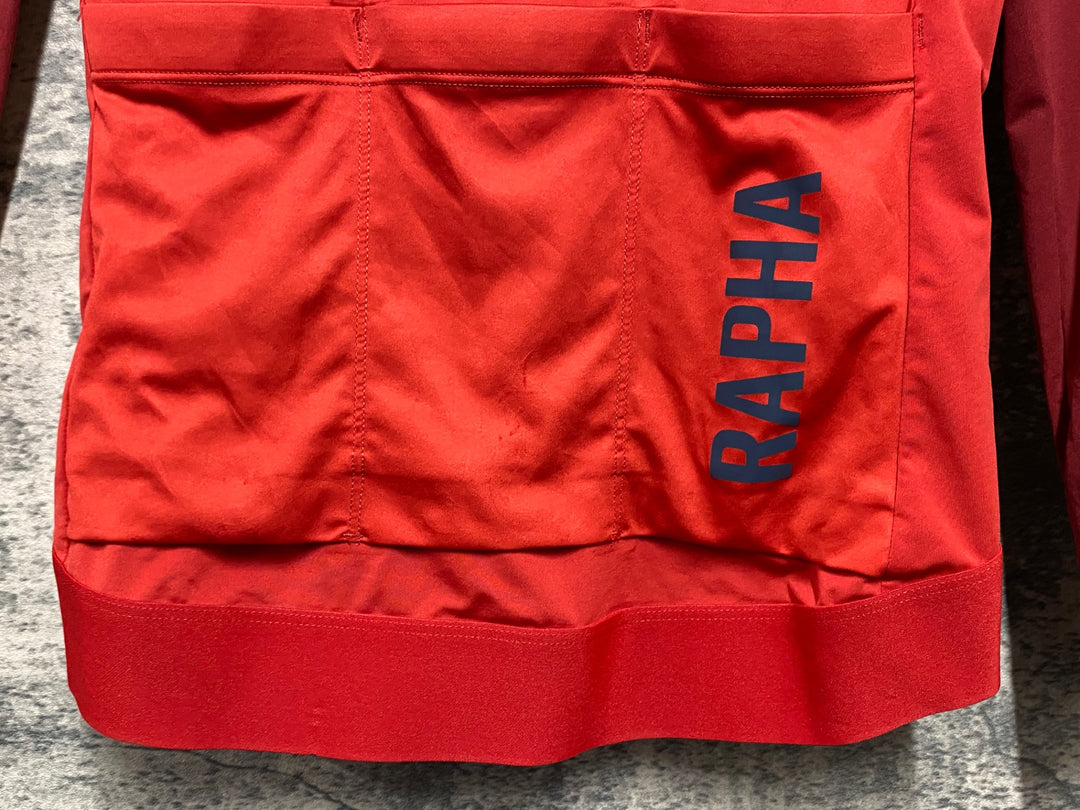 KJ318 ラファ Rapha women's Pro Team LS Traning Jersey 長袖 サイクルジャージ 赤 XS