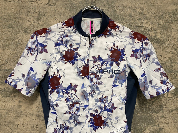 JV987 レリック reric Ador Standerd Jersey 半袖サイクルジャージ S 白 レディース