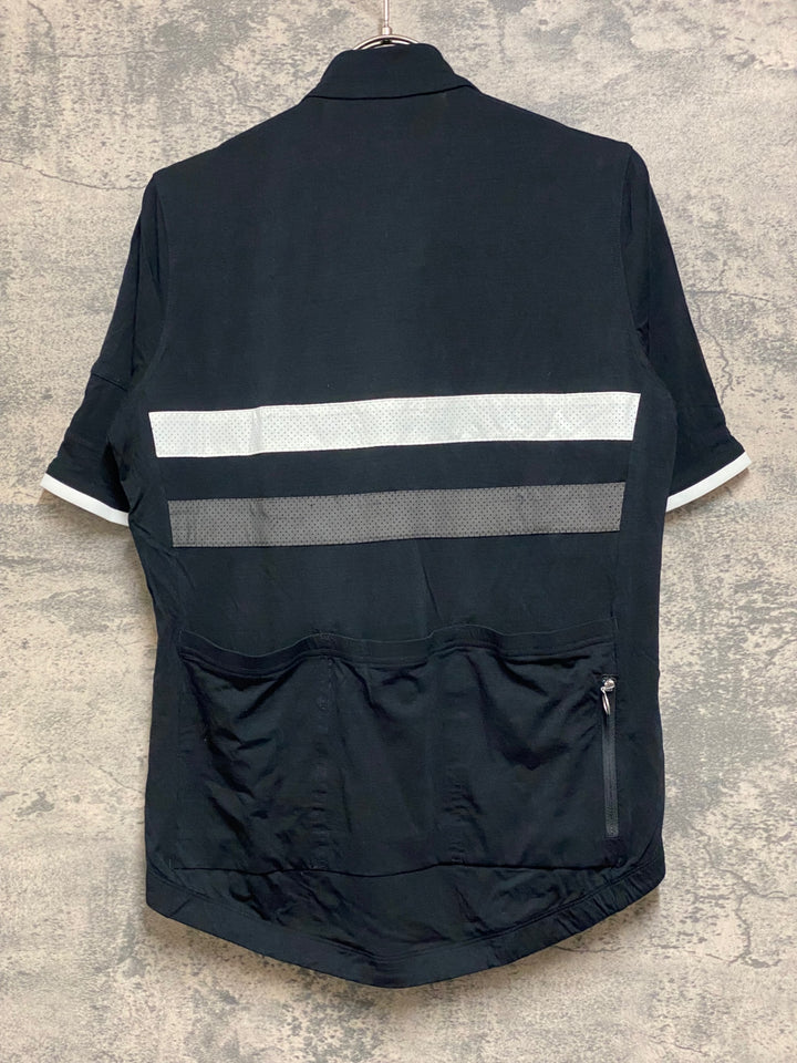 JO326 ラファ Rapha MEN'S WINDBLOCK BREVET JERSEY 半袖 サイクルジャージ 黒 M