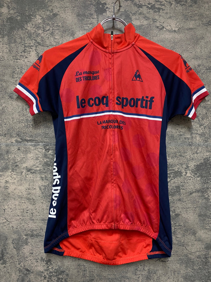 KJ956 ルコックスポルティフ le coq sportif 半袖 サイクルジャージ 赤 M