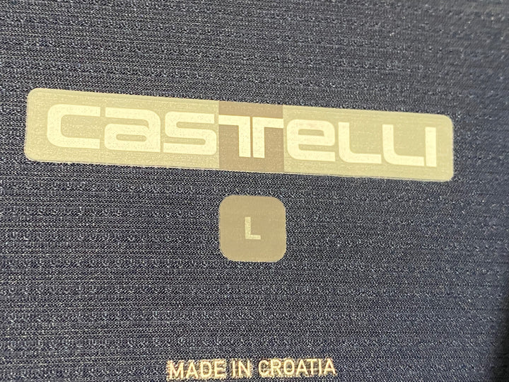 KC012 カステリ CASTELLI 長袖 サイクルジャージ 紺 L