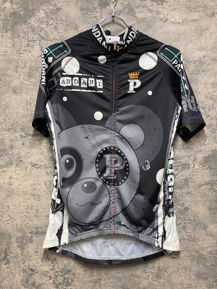 JP130 パンダーニ Pandani 半袖 サイクルジャージ 黒 M