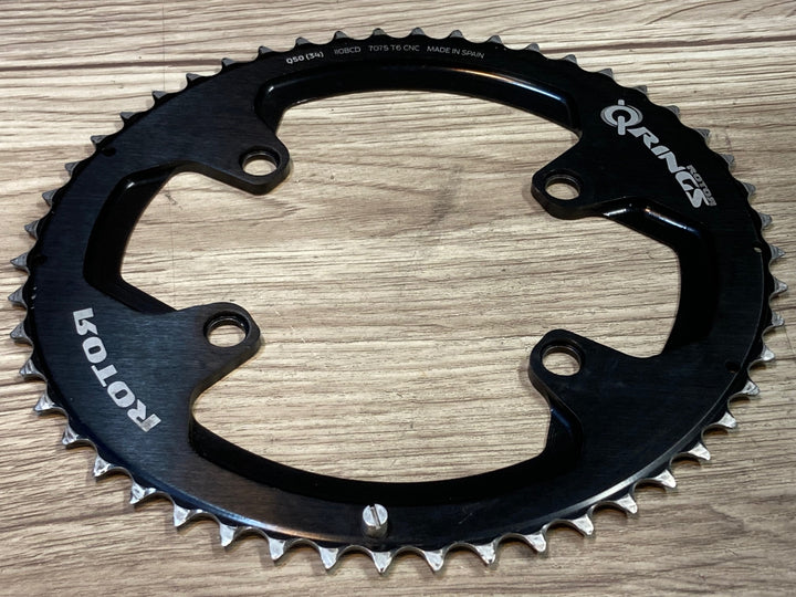 JR684 ローター ROTOR Q-RINGS 50T 楕円チェーンリング BCD110 アウターリング