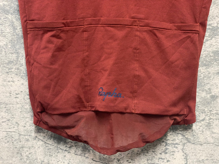 JE161 ラファ Rapha CLASSIC FLYWEIGHT JERSEY 半袖 サイクルジャージ オレンジレッド XS