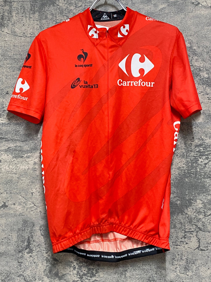 KB560 ルコックスポルティフ le coq sportif 半袖 サイクルジャージ 赤 Ｍ