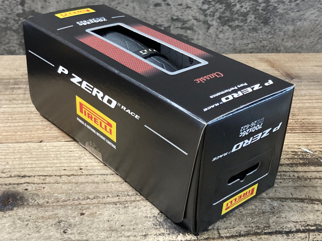 KF451 ピレリ PIRELLI P ZERO RACE CLASSIC タイヤ クリンチャー 700×26C 黒茶 未使用