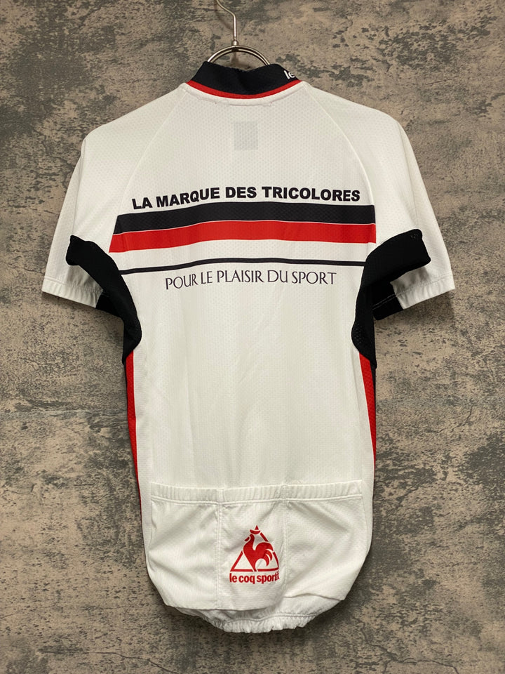 KG630 ルコックスポルティフ le coq sportif 半袖 サイクルジャージ 白 S