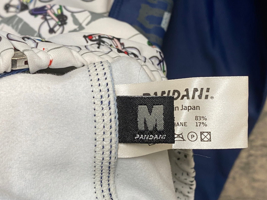 KM384 パンダーニ Pandani 長袖 サイクルジャージ グレー 紺 M 裏起毛