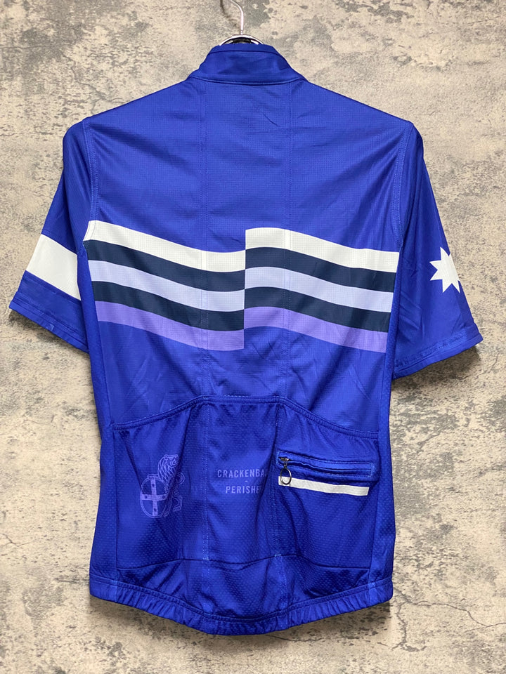 KJ321 ラファ Rapha SUPER LIGHTWEIGHT JERSEY 半袖 サイクルジャージ 青 M