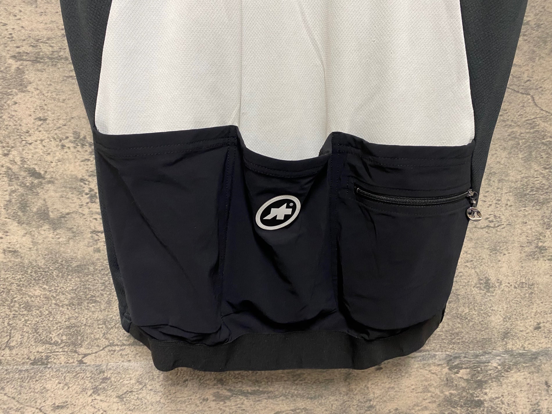 JR135 アソス ASSOS SS.MILLE EVO7 半袖 サイクルジャージ 黒 水色 L