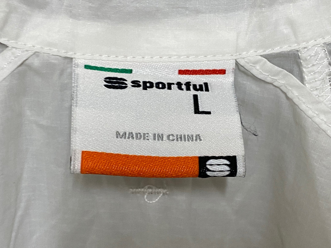 JP847 スポーツフル sportful 長袖 ウインドブレイカー 白 L