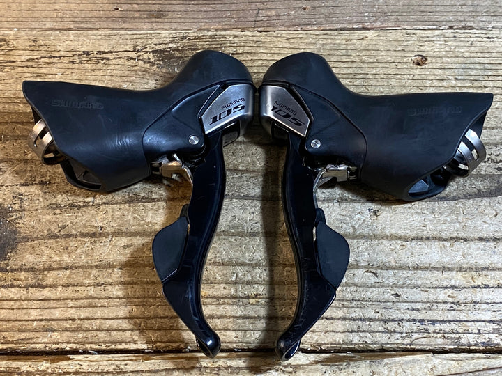 KB538 シマノ SHIMANO 105 ST-5700 STIレバー 2x10S 黒 左右セット