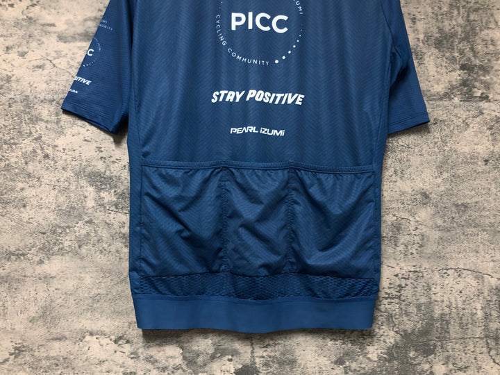JW527 パールイズミ PEARL iZUMi PICC 半袖 サイクルジャージ 青 L
