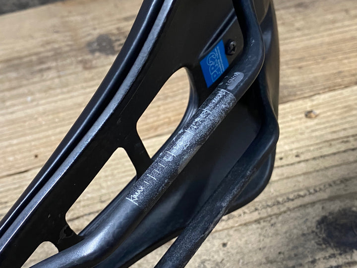 JZ294 シマノ SHIMANO PRO STEALTH CURVED TEAM サドル 黒 カーボンレール 152mm ※座面中央割れのためジャンク