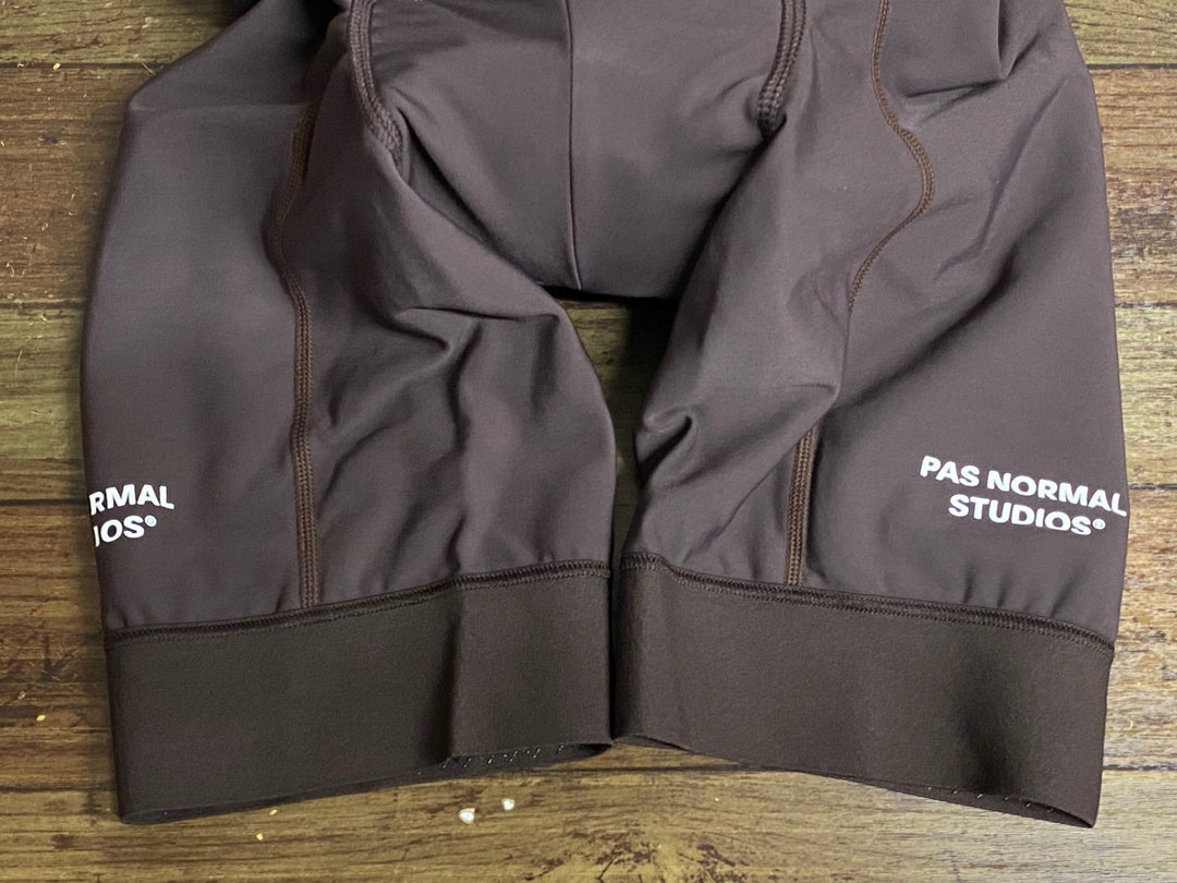 JY493 パスノーマルスタジオ PAS NORMAL STUDIOS Essential Thermal Bibs ビブショーツ パープル M 裏起毛