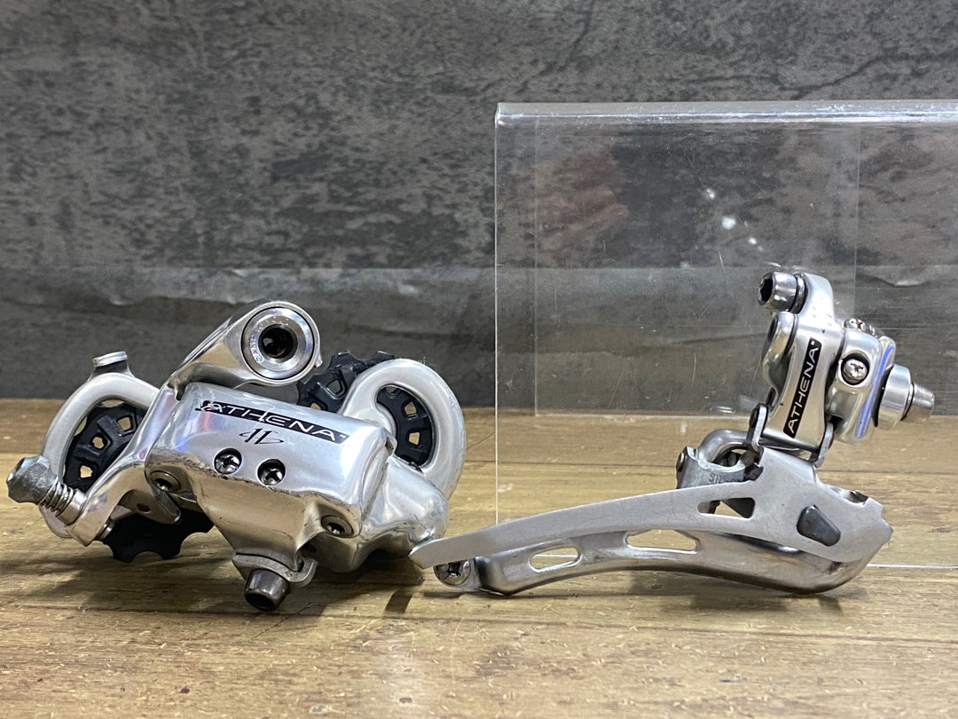 KJ343 カンパニョーロ CAMPAGNOLO アテナ ATHENA 2x11s フロントディレイラー リアディレイラー セット