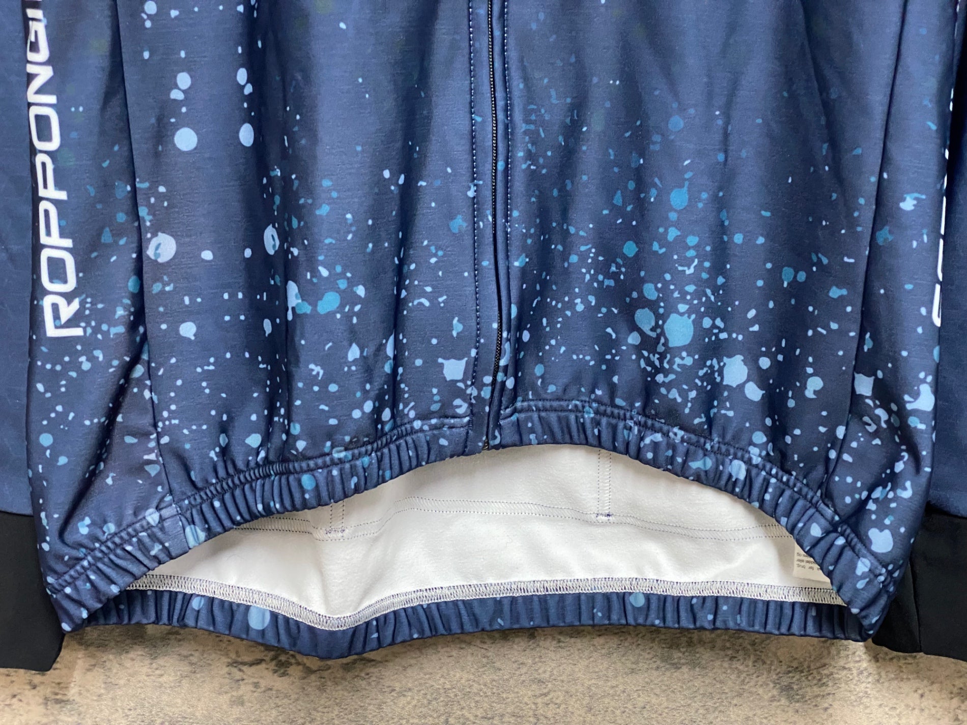 JO502 ビオレーサー BIORACER 長袖 サイクルジャージ 紺 4/L 裏起毛